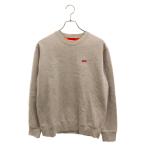 ショッピングシュプリーム SUPREME シュプリーム 18SS Contrast Crewneck スモールボックスロゴ コントラストクルーネックスウェットトレーナー グレー