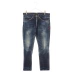 WTAPS ダブルタップス 14AW BLUES.VERY SKINNY.TRASH ユーズド加工スキニーデニムパンツ インディゴ 142GWDT-PTM06