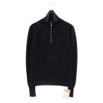 ショッピングセーター JIL SANDER ジルサンダー 21AW Half Zip Wool Sweater ハーフジップ ウール ニットセーター ネイビー JSMT751007