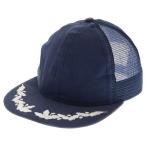 RON HERMAN ロンハーマン Mesh Cap フェザー刺繍 メッシュキャップ 帽子 ネイビー