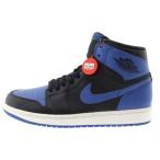 ナイキ 【観賞用2013年製】AIR JORDAN 1 エアジョーダン レトロ ロイヤル ハイカットスニーカー ブラック/ブルー US9/27cm 555088-085