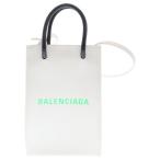 BALENCIAGA バレンシアガ SHOPPING PHONE HOLDER ショッピングバッグ フォンホルダー スクエアカーフ ショルダーバッグ ホワイト 593826