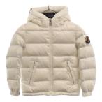 MONCLER モンクレール SALZMAN フード・ロゴワッペン付き ジップアップ ダウンジャケット ホワイト キッズ