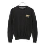 DIOR ディオール 19AW ビジターパッチ クルーネック ニットセーター グレー 923M649AT938
