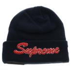 SUPREME シュプリーム 18AW NEW ERA Script Beanie スクリプトロゴニットビーニー ネイビー