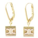 CELINE セリーヌ TRIOMPHE CUBE EARRINGS トリオンフ キューブ ピアス ゴールド