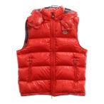 MONCLER モンクレール 21AW BORMES GILET ボルムジレ ロゴワッペン ダウンベスト レッド G20911A00152 68950