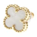 Van Cleef & Arpels ヴァンクリーフアンドアーペル スウィートアルハンブラ マザーオブパール K18YG ゴールドピアス シェル 片耳