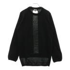BLACK COMME des GARCONS ブラックコムデギャルソン 22AW バックライン アクリル ニットセーター ブラック 1J-N003