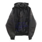 SUPREME シュプリーム 19AW ×NIKE Leather Anorak Bomber Jacket ナイキ レザー アノラック ボンバージャケット ブラック CK6218-010