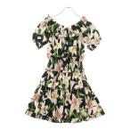 ドルチェアンドガッバーナ フローラル FIGプリント 総柄 オフショルダー 半袖ワンピース ドレス マルチ レディース F6A0UT/HS5EO