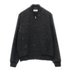 サンローランパリ 20SS Bomber Jacket スパンコール ジップアップ ボンバー ジャケット ブルゾン ブラック 603482 Y1A02