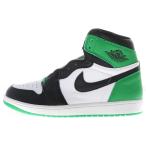 ナイキ AIR JORDAN 1 エアジョーダン1 レトロ ラッキーグリーン ハイカットスニーカー ホワイト/グリーン US10.5/28.5cm DZ5485-031