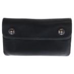 CHROME HEARTS クロムハーツ WAVE ウェーブ レザーウォレット 財布 ブラック BCA374