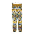 DOLCE & GABBANA ドルチェアンドガッバーナ 総柄 シルク ストレート パンツ マルチ レディース FTAMVT/FPAN7