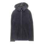 BOTTEGA VENETA (ボッテガヴェネタ) 20AW 2WAY ナイロンフーディー ジップアップ ドライバーズニット ブラック 631288 VKVX0