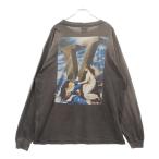 セントマイケル 22AW ×VLONE VL_LS TEE MARIA ヴィーロン マリア ロングスリーブ 長袖Tシャツ カットソー チャコール SM-A22-0000-076