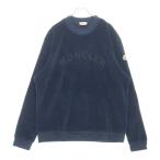 MONCLER モンクレール 21AW MAGLIA GIROCOLLO フロントロゴ クルーネックスウェットトレーナー ネイビー G20918G00020