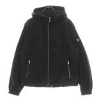 PRADA プラダ Triangle Plate Nylon Hood Jacket 三角ロゴプレート フードナイロンジャケット ブラック SGA466 R131 1060