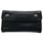 CHROME HEARTS クロムハーツ WAVE ウェーブ レザーウォレット 財布 ブラック BCA374