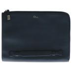 DIOR Dior Logo кожа document кейс клатч ручная сумочка черный 