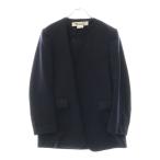 COMME des GARCONS COMME des GARCONS コムデギャルソンコムデギャルソン ノーカラーカットオフ ジャケット レディース ネイビー RG-J025