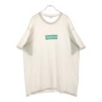 シュプリーム 21AW ×TIFFANY&Co. Box Logo Tee ティファニー ボックスロゴ プリント クルーネック 半袖Tシャツ カットソー ホワイト