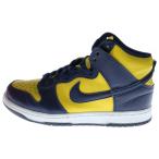 NIKE ナイキ DUNK HIGH SP MICHIGAN ダンク ミシガン ハイカットスニーカー イエロー/ネイビー US9/27cm CZ8149-700