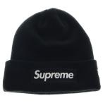 SUPREME シュプリーム 24AW ×New Era Box Logo Beanie ニューエラ ボックスロゴビーニー ニットキャップ 帽子 ブラック