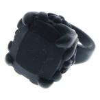 CHROME HEARTS クロムハーツ COCK&TAIL PLSTC RING ラバー カクテルリング ブラック