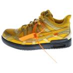 ナイキ ×オフホワイト AIR RUBBER DUNK LOW UNIVERSITY GOLD ラバーダンク ローカットスニーカー US8.5/26.5cm CU6015-700