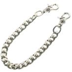 CHROME HEARTS クロムハーツ CLASSIC SHORT-T/ 2クリップショートクラシック ウォレットチェーン シルバー BCA068