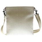BOTTEGA VENETA ボッテガヴェネタ イントレチャート スクエア レザー ショルダーバッグ アイボリー