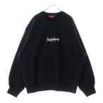 SUPREME シュプリーム 25SS Washed Box Logo Crewneck ウォッシュド ボックスロゴクルーネックスウェットトレーナー ブラック
