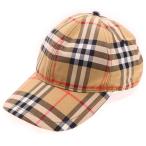 BURBERRY バーバリー ノヴァチェック 6パネル コットン ベースボールキャップ 帽子 ベージュ 4073689