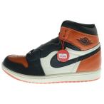 ナイキ AIR JORDAN 1 エア ジョーダン 1 レトロ シャッタードバックボード ハイカットスニーカー オレンジ US8/26.0cm DZ5485-008