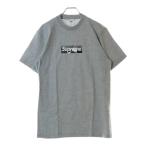 SUPREME シュプリーム 21SS×Emilio Pucci Box Logo Tee エミリオプッチ ボックスロゴプリント半袖Tシャツ カットソー グレー/ブラック