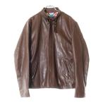 SCHOTT ショット C.R.J HAWAIIAN LINING ムートン ハワイアン ライニング シングル ライダースジャケット ブラウン 3191050