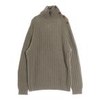 LOEWE ロエベ ウール カシミヤ ショルダーボタン タートルネック ニットセーター ベージュ