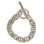 HERMES エルメス Chaine d'Ancre TGM シェーヌダンクル 11コマ チェーンブレスレット シルバー