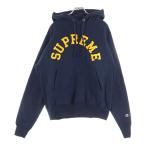 ショッピングシュプリーム SUPREME シュプリーム 24SS ×CHAMPION Hooded Sweatshirt チャンピオン プルオーバーパーカー スウェットフーディ ネイビー