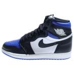 ショッピングjordan ナイキ AIR JORDAN1 エアジョーダン1 ロイヤルトゥ ハイカットスニーカー ホワイト/ブラック/ブルー US10/28cm 555088-041