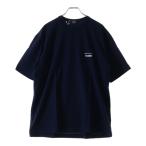 COMME des GARCONS HOMME コムデギャルソンオム Cotton Jersey Garment Print Tee ロゴプリント 半袖Tシャツ ネイビー HO-T101