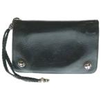 CHROME HEARTS クロムハーツ 2ZIP 2ジップ クロスボールボタン レザーウォレット 2つ折り財布 ブラック/シルバー