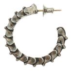 ショッピングHEARTS CHROME HEARTS クロムハーツ HOOP CRSSTAL クロステイルフープ ピアス シルバー