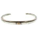 goro's ゴローズ 【オールド】顔ブレスS ネーム刻印入り バングル シルバー/ゴールド