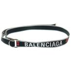 BALENCIAGA バレンシアガ Dリング ロゴベルト ブラック/ホワイト 703137