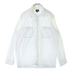 STUSSY ステューシー 90S VINTAGE OLD ヴィンテージ オールド ロゴ刺繍コットン 長袖シャツ ホワイト