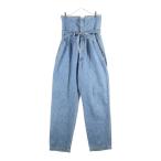 LOEWE ロエベ ハイウエスト ベルテッド ワイド デニムパンツ インディゴ H2292499IB