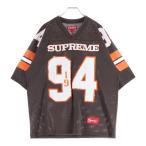 SUPREME シュプリーム 25AW Sequin Football Jersey スパンコール フットボールジャージ Vネック半袖Tシャツ カットソー ブラウン